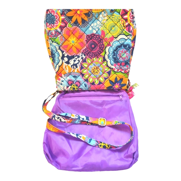 Danielle Morgan Retro Bohemian Multicolored Crossbody Bag Tote Accessory - Picture 11 of 14